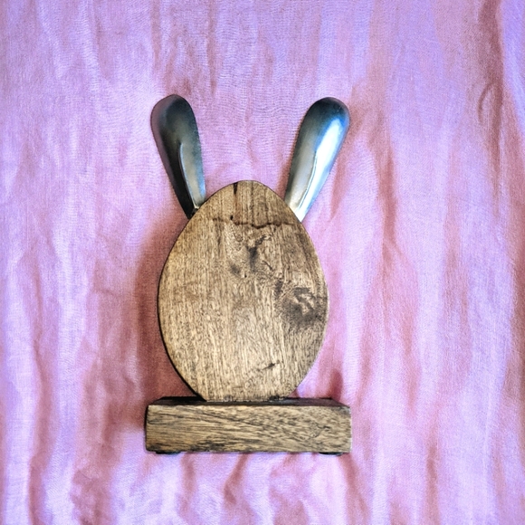 Wooden Home Decor Bunny Statue - Picture 3 of 6
